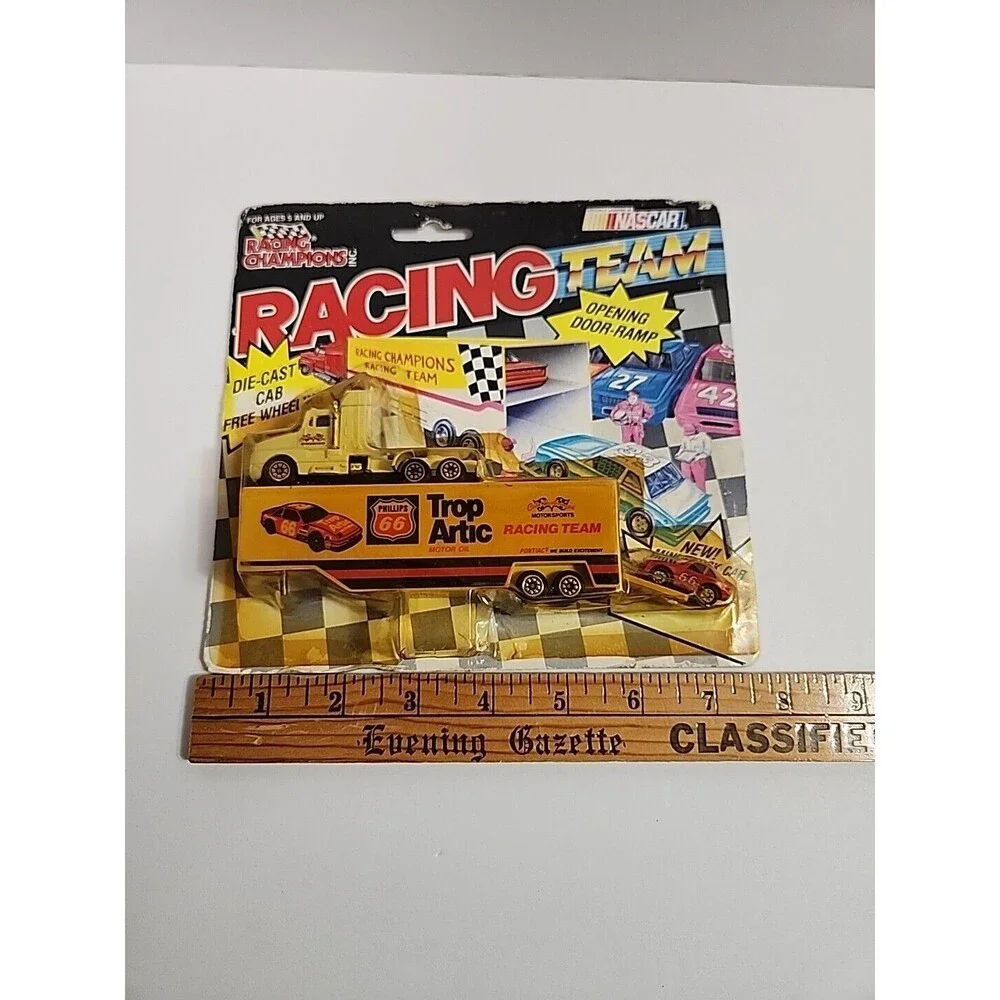 NASCAR 1991 Racing Champions Micro Team Transporter #66 Trop Artic  W Mini Car
